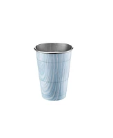Thirstystone by Cambridge Navy and Light Blue Swirl 18 oz Party Cups - Set of 2