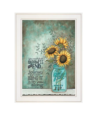 Trendy Decor 4U All Along by Tonya Crawford, Ready to hang Framed print, White Frame, 15" x 19"