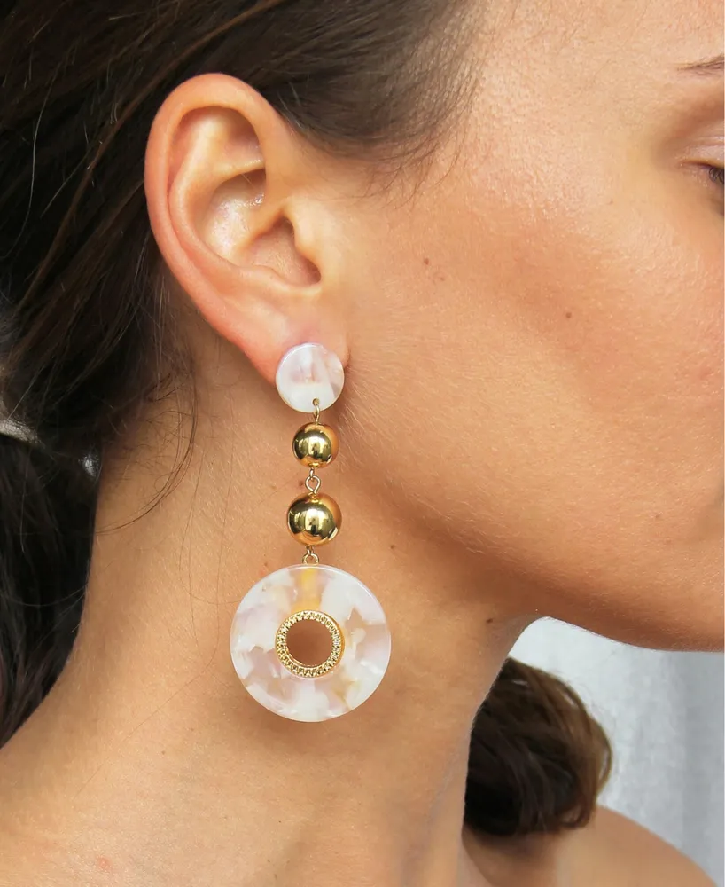 Ettika Looped In Resin Earrings