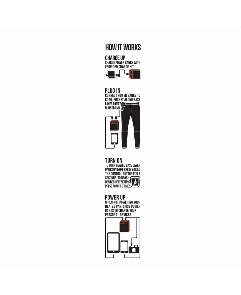 ActionHeat Women's 5V Battery Heated Base Layer Pants