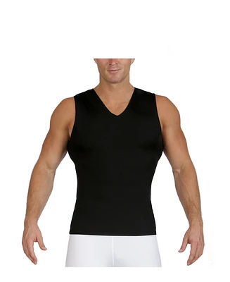 Insta Slim Men's Compression Sleeveless V-Neck T-Shirt