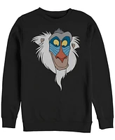 Disney Men's Lion King Rafiki Big Face, Crewneck Fleece
