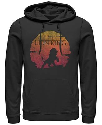Disney Men's Lion King Vintage Inspired Sunset Logo, Pullover Hoodie