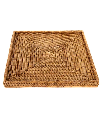 Artifacts Rattan Square Flat Tray