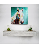 American Art Decor Wood Floating Wall Shelf