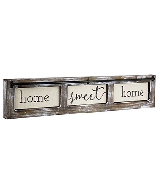 American Art Decor Home Sweet Home Rustic Wood Canvas Sign