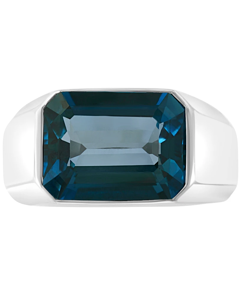 Effy Men's London Blue Topaz Ring (9-1/4 ct. t.w.) Sterling Silver