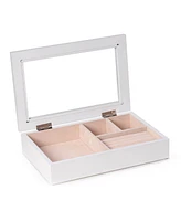 Bey-Berk Jewelry Box with Glass Viewing Top