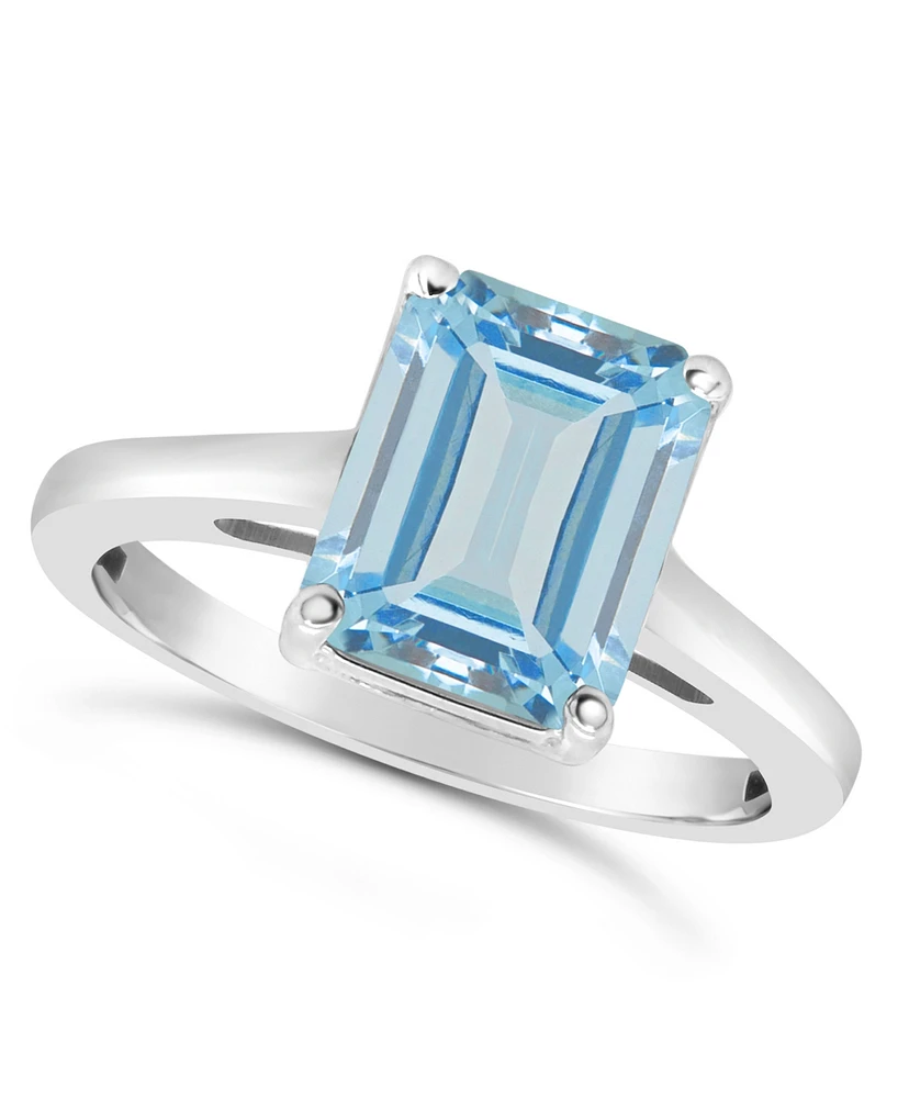 Sky Blue Topaz (4-1/6 ct. t.w.) Ring Sterling Silver. Also Available Rose Quartz (3-1/4