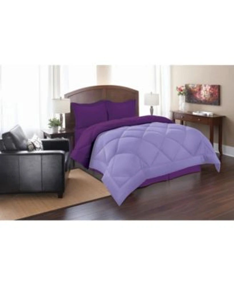 Elegant Comfort Reversible Down Alternative Comforter Sets