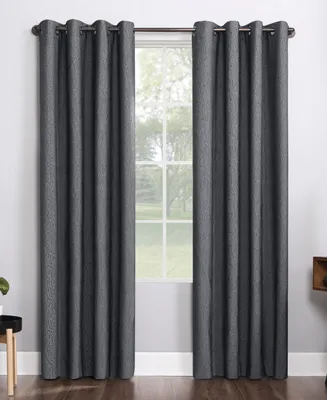 Noir Dimensional Thermal Extreme 100% Blackout Grommet Curtain Panel