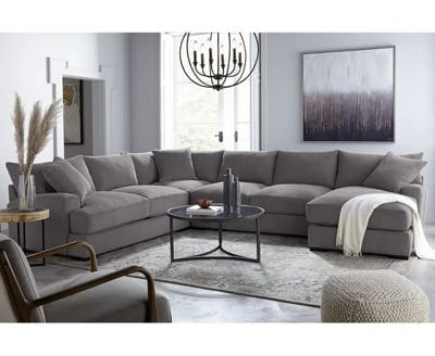 Closeout Rhyder Fabric Sectional Collection Created For Macys