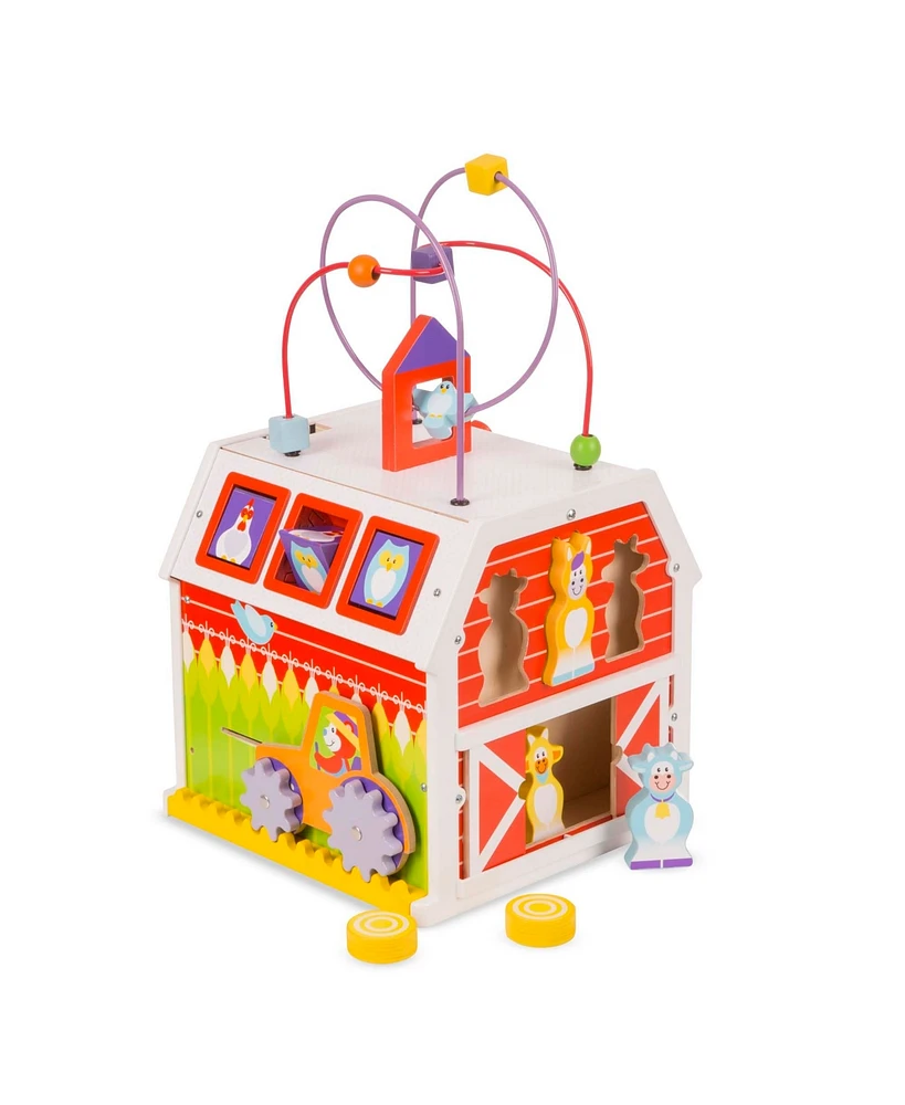 Melissa and Doug First Play Slide, Sort and Roll Activity Barn