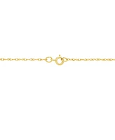 Sapphire (7/8 ct. t.w.) and Diamond Accent Pendant Necklace 14k Yellow Gold (Also Ruby & Emerald)