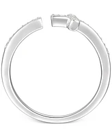 Diamond East-West Cross Ring (1/8 ct. t.w.) in Sterling Silver