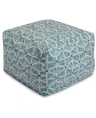 Majestic Home Goods Charlie Ottoman Square Pouf 27" x 17"