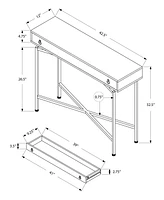 Monarch Specialties Accent Table - 42" L Console