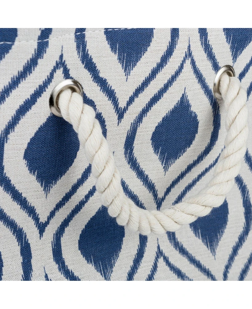 Design Imports Polyester Bin Ikat French Rectangle Large