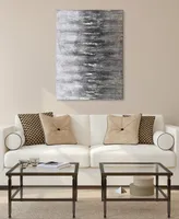 Empire Art Direct Gray Frequency Textured Metallic Hand Painted Wall Art by Martin Edwards, 30" x 40" x 1.5"