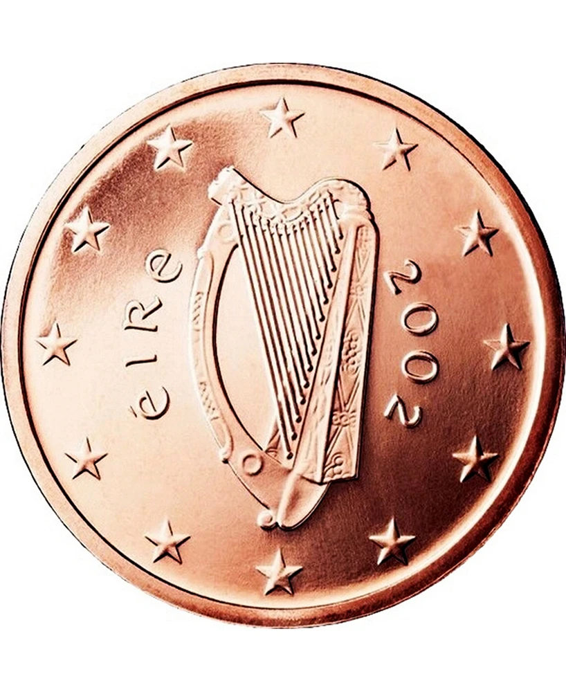 Men's American Coin Treasures Irish 2 Euro Coin Turquoise Money Clip