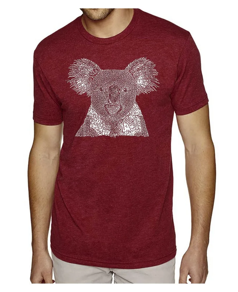 La Pop Art Men's Premium Word T-shirt - Koala