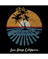 La Pop Art Men's Word - Cities San Diego T-Shirt