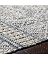 Closeout! Livabliss Farmhouse Tassels Fts-2301 Denim 2'6" x 8' Runner Area Rug