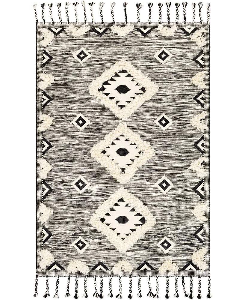 Closeout! Livabliss Apache Apa- Black 3' x 5' Area Rug
