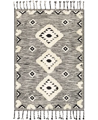 Closeout! Livabliss Apache Apa- Black 3' x 5' Area Rug