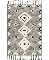 Closeout! Livabliss Apache Apa- Black 3' x 5' Area Rug