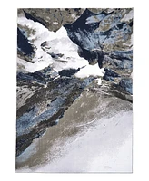 Feizy Gaspar R3838 Gray 1'8" x 2'10" Area Rug