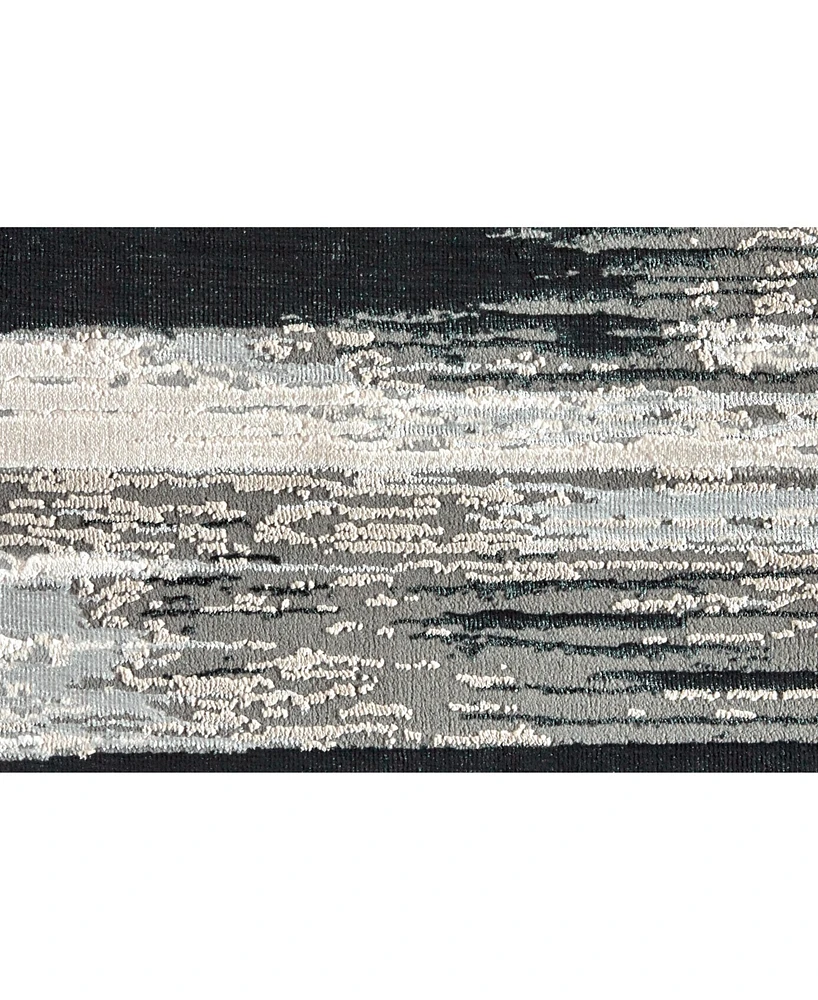Feizy Micah R3338 Black 5' x 8' Area Rug