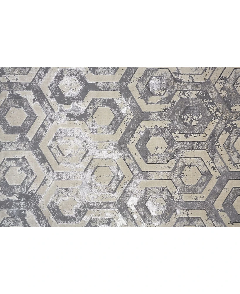 Feizy Micah R3046 Beige 2'10" x 7'10" Runner Rug