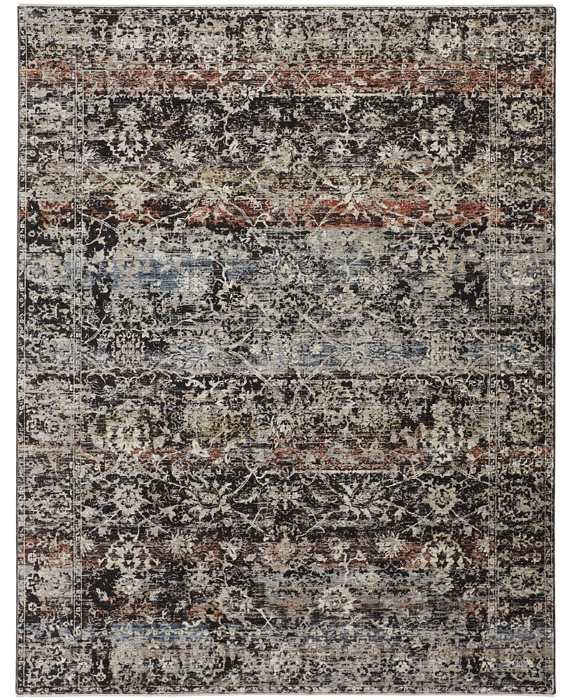 Feizy Caprio R3962 Blue 3'9" x 5'9" Area Rug