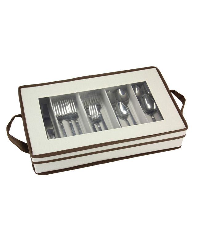 Windowed flatware Storage Box