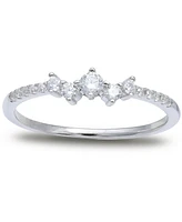 Giani Bernini Cubic Zirconia Scatter Band Sterling Silver, Created for Macy's