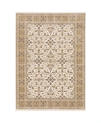 Oriental Weavers Maharaja 1J Ivory and Gold 2'3" x 7'6" Runner Rug