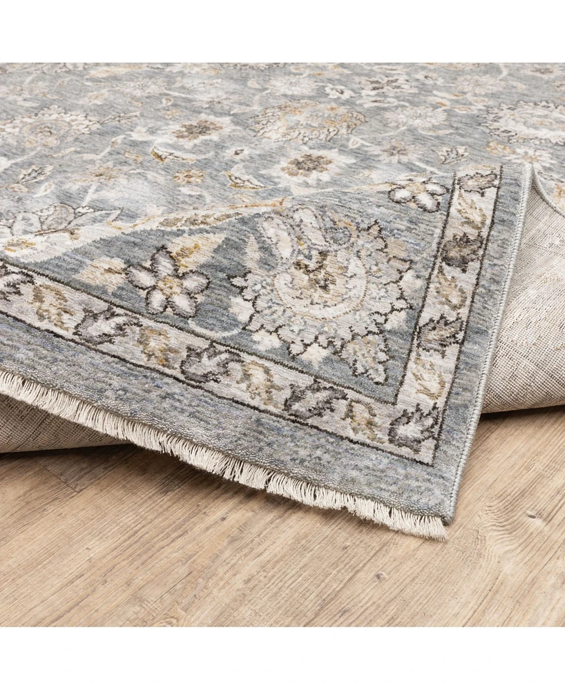 Oriental Weavers Maharaja 70E Blue and Ivory 7'10" x 10'10" Area Rug