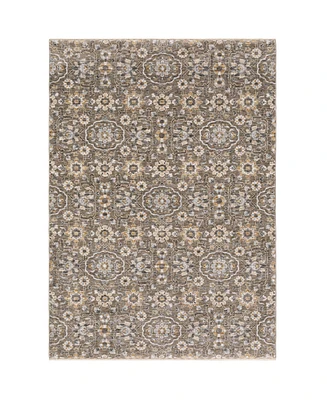 Oriental Weavers Maharaja 532D Gray and Tan 6'7" x 9'6" Area Rug