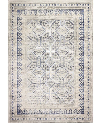 Closeout! Bashian Mesa Mes-05 Ivory, Blue 3'6" x 5'6" Area Rug