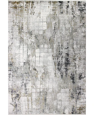 Bashian Charm Cha- Gray 7'9" x 9'9" Area Rug