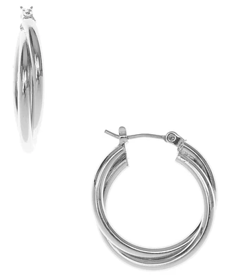 Nine West Twisted Hoop Earring