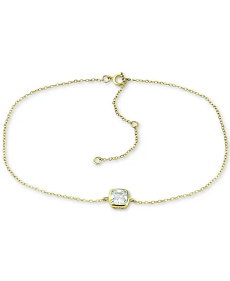 Giani Bernini Cubic Zirconia Bezel Ankle Bracelet, Created for Macy's