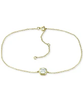 Giani Bernini Cubic Zirconia Bezel Ankle Bracelet, Created for Macy's