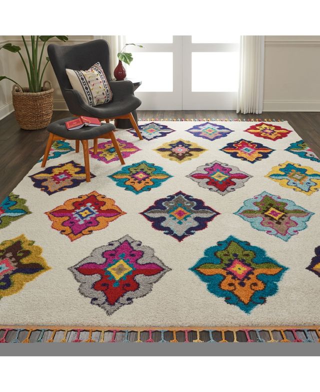 Closeout! Nourison Home Nomad NMD06 Ivory 7'10" x 10'6" Area Rug
