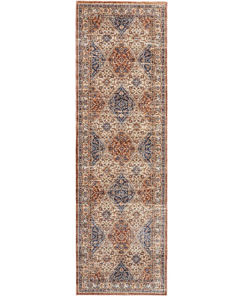 Closeout! Nourison Home Lagos LAG04 Blue 5' Round Rug