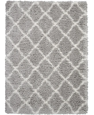 Nourison Home Luxe Shag LXS02 Ivory 8'2" x 10' Area Rug