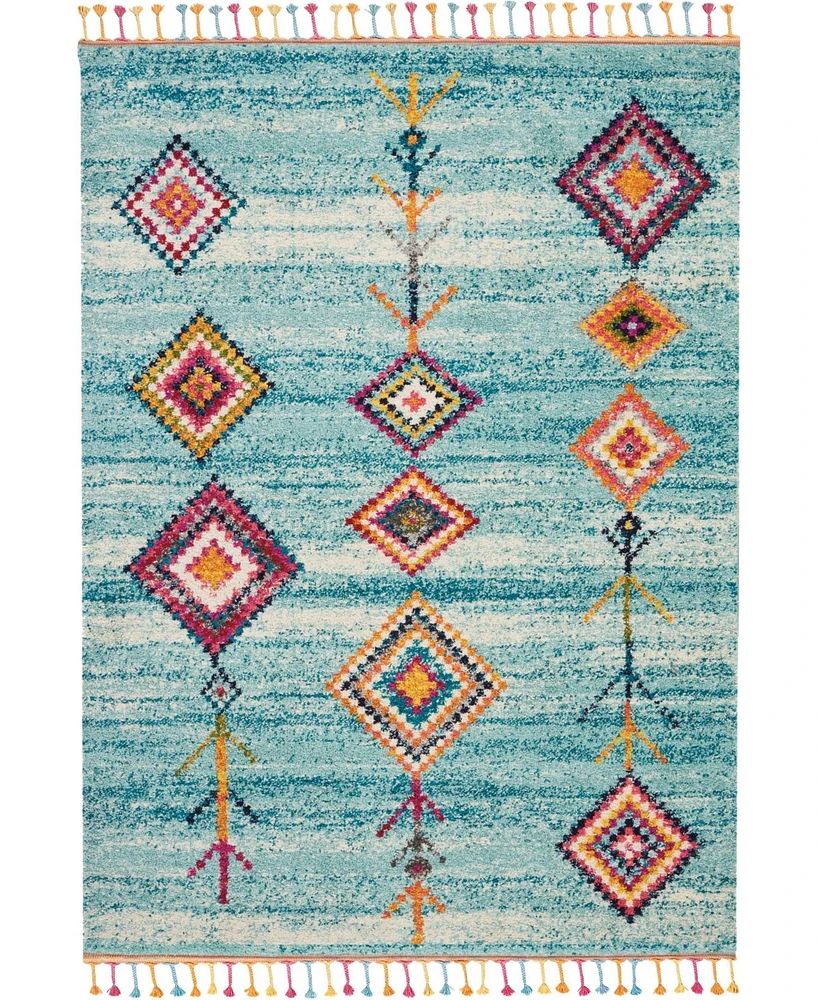 Closeout! Nourison Home Nomad NMD03 Ivory and Pink 7'10" x 10'6" Area Rug