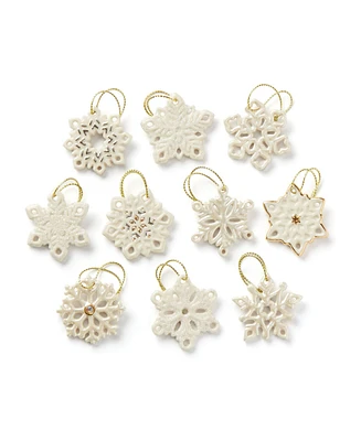 Lenox Snowflake 10 Piece Ornament Set