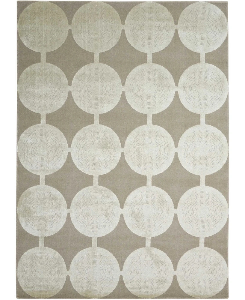 Nourison Home Luminance LUM02 Silver 5'3" x 7'5" Area Rug